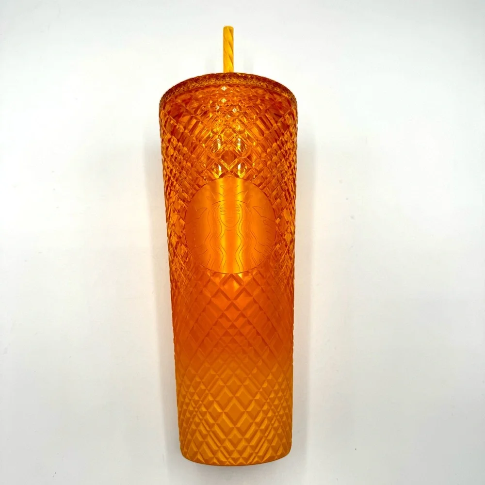 Starbucks Orange Mango Ombre Jeweled Venti Tumbler Cold Cup 24 oz